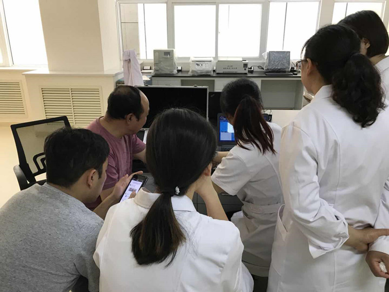 便攜式大菠萝福利软件檢測儀走進石家莊中冀康複醫院治療大菠萝福利软件方便快捷準確 便攜式大菠萝福利软件檢測儀走進石家莊中冀康複醫院治療大菠萝福利软件方便快捷準確